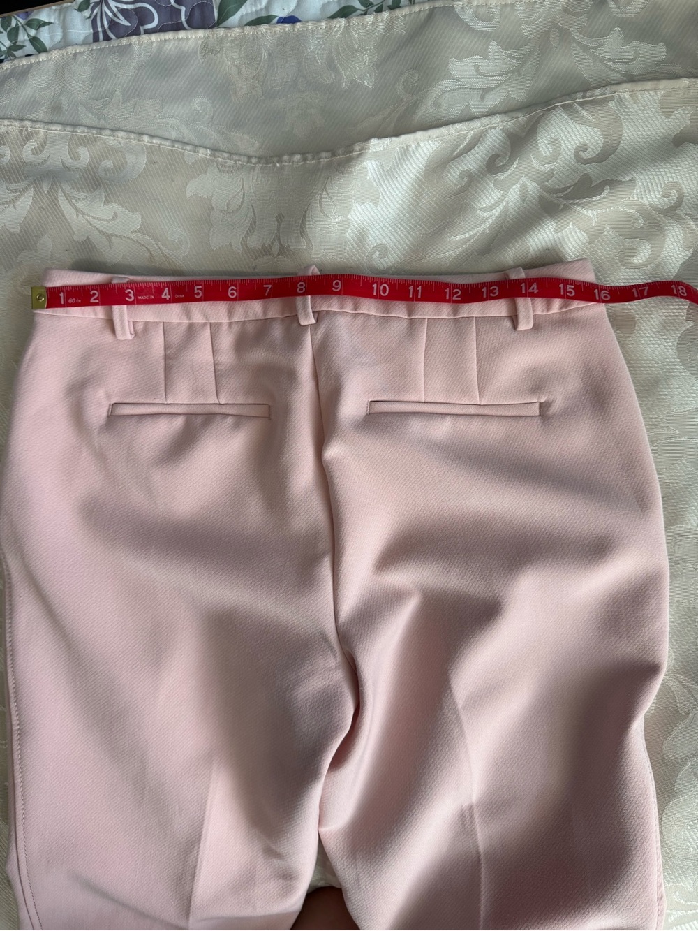 Talbots Blush Pink Ankle Dress Pants    SZ 6 Office Stretch Slim Ankle Trousers - Picture 4 of 5